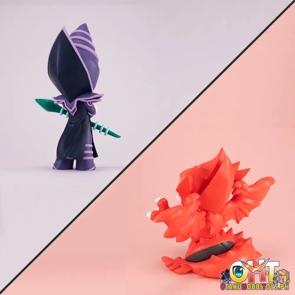 Megahouse Megatoon Yu-Gi-Oh! Duel Monsters Dark Magician & Slifer The Sky Dragon Set [With Gift]