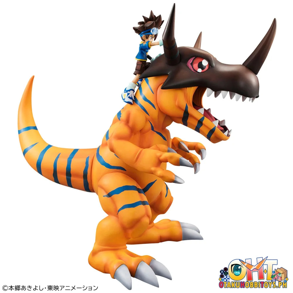 Megahouse Precious G.E.M. Series Digimon Adventure Greymon & Taichi Yagami (Repeat) - Scale Figure