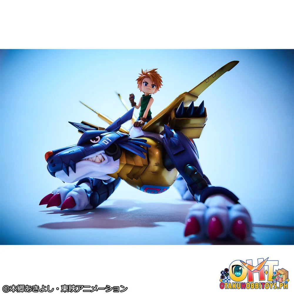 Megahouse Precious G.E.M. Series Digimon Adventure Metal Garurumon & Ishida Yamato (Repeat) Scale Figure