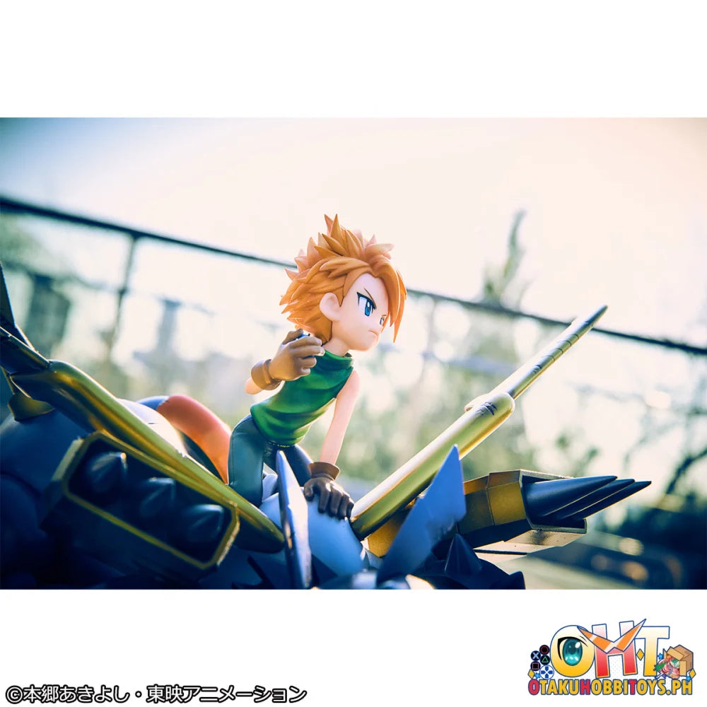 Megahouse Precious G.E.M. Series Digimon Adventure Metal Garurumon & Ishida Yamato (Repeat) Scale Figure
