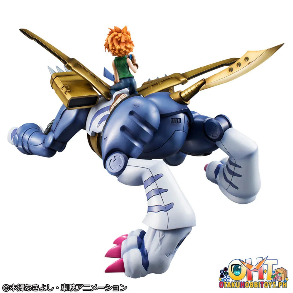 Megahouse Precious G.E.M. Series Digimon Adventure Metal Garurumon & Ishida Yamato (Repeat) Scale Figure