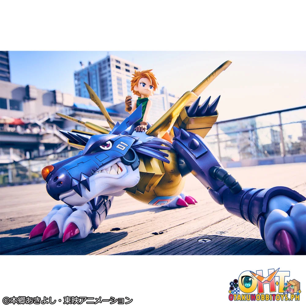 Megahouse Precious G.E.M. Series Digimon Adventure Metal Garurumon & Ishida Yamato (Repeat) Scale Figure