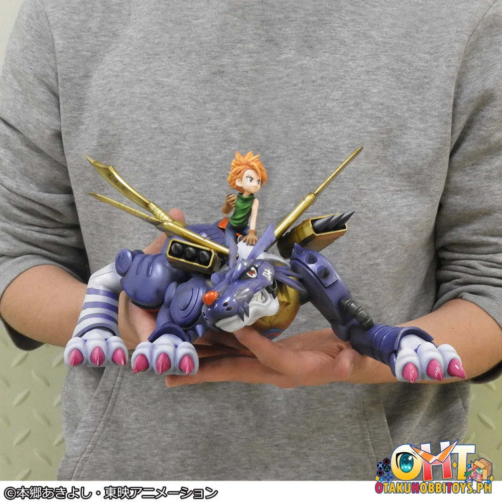 Megahouse Precious G.E.M. Series Digimon Adventure Metal Garurumon & Ishida Yamato (Repeat) Scale Figure