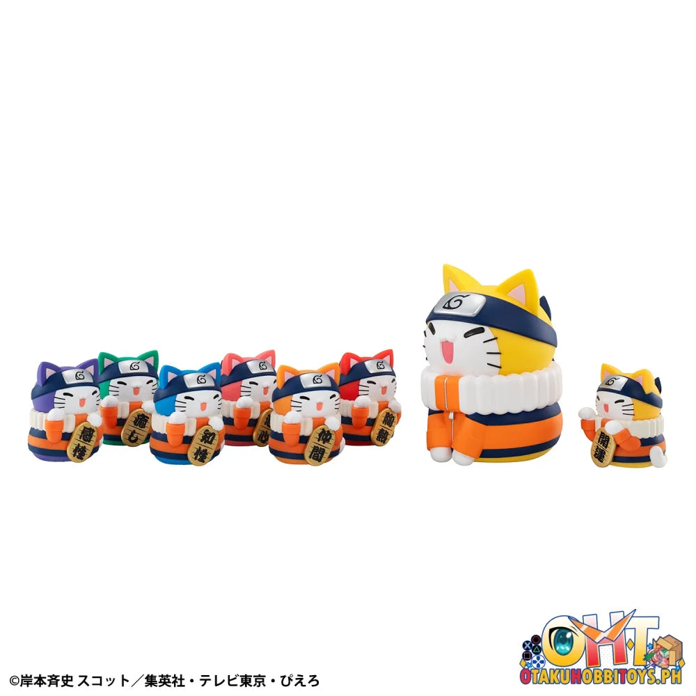 Megahouse SET OF 6 - MEGA CAT PROJECT NARUTO Nyaruto! Colorful FORTUNE CAT Gacha