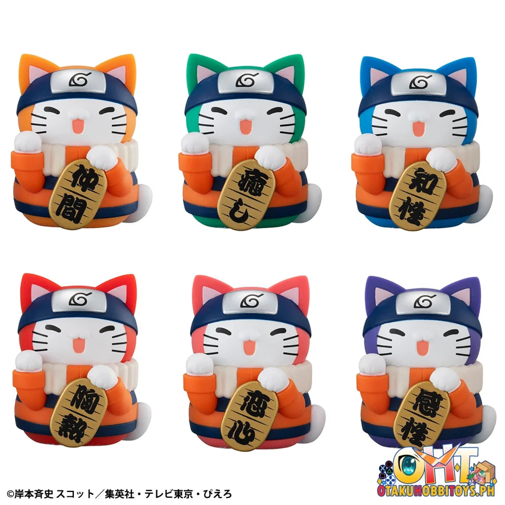Megahouse SET OF 6 - MEGA CAT PROJECT NARUTO Nyaruto! Colorful FORTUNE CAT Gacha