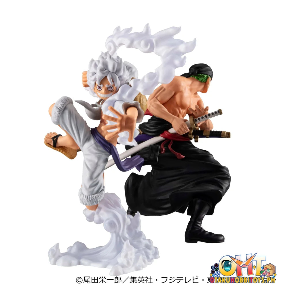 Megahouse WALLSTAR ONE PIECE Monkey D. Luffy GEAR5 & Roronoa Zoro Set [with Gift]