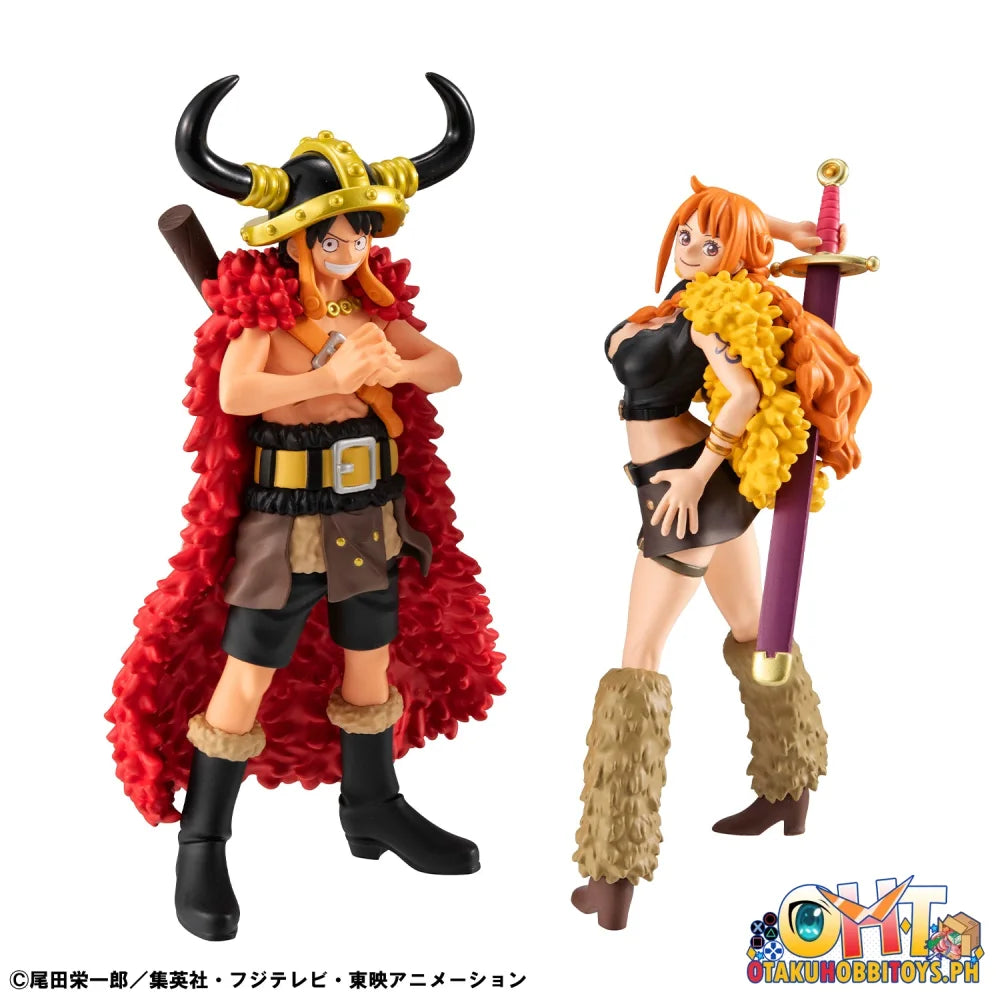 Megahouse WALLSTAR ONE PIECE Monkey D. Luffy & Nami set (Ver. Elbaph) [with gift]