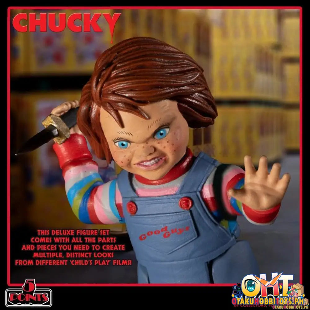 Mezco 5 Points Chucky Deluxe Figure Set
