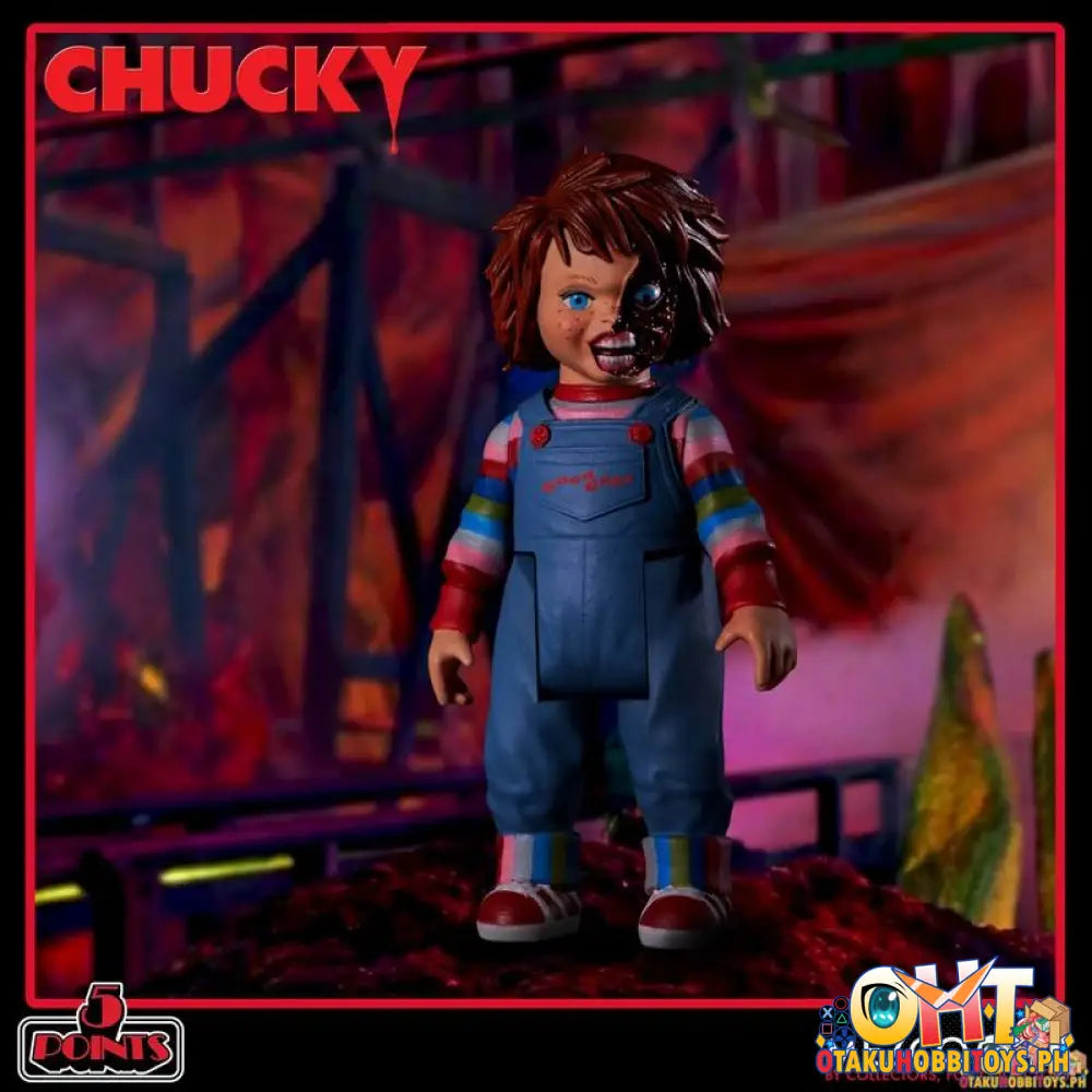 Mezco 5 Points Chucky Deluxe Figure Set