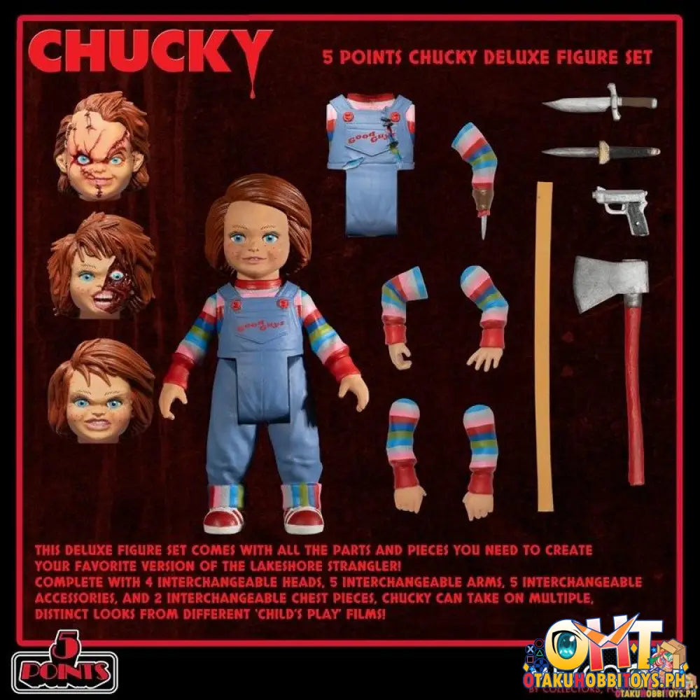 Mezco 5 Points Chucky Deluxe Figure Set