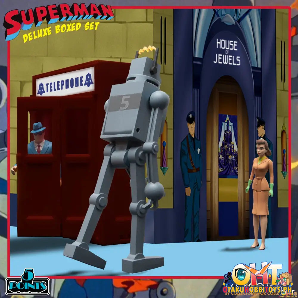 Mezco 5 Points Superman - The Mechanical Monsters (1941): Deluxe Boxed Set