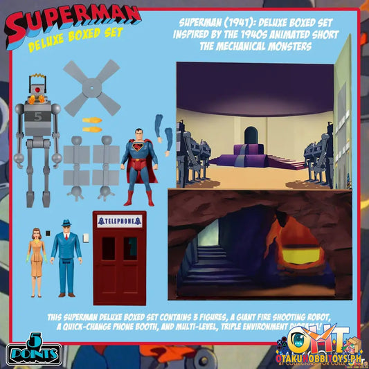 Mezco 5 Points Superman - The Mechanical Monsters (1941): Deluxe Boxed Set