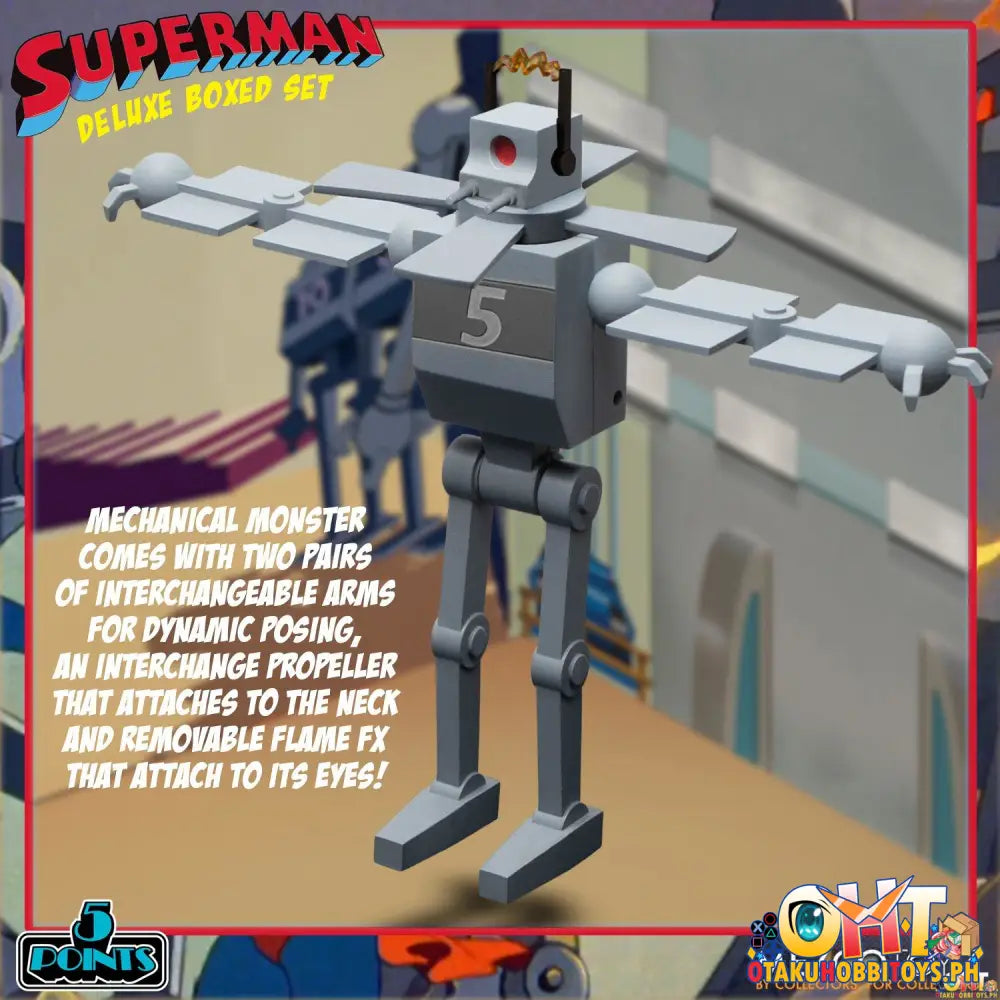 Mezco 5 Points Superman - The Mechanical Monsters (1941): Deluxe Boxed Set