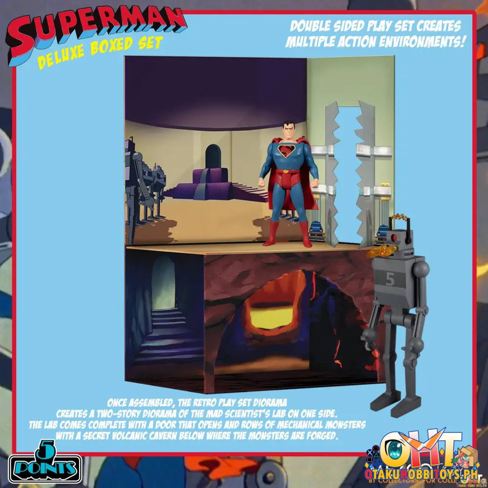 Mezco 5 Points Superman - The Mechanical Monsters (1941): Deluxe Boxed Set