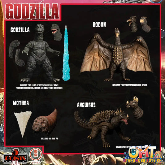 Mezco 5 Points Xl Godzilla: Destroy All Monsters (1968) - Round 1 Boxed Set
