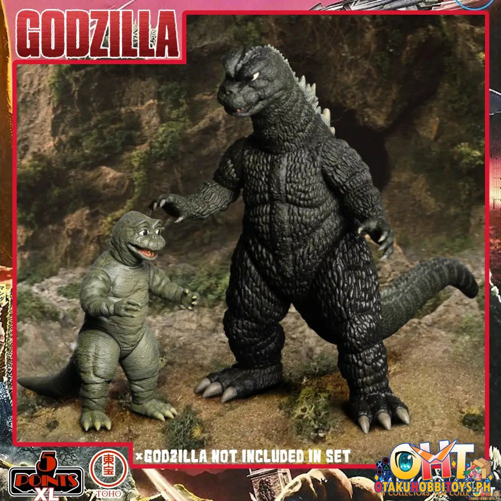 Mezco 5 Points Xl Godzilla: Destroy All Monsters (1968) - Round 2 Boxed Set