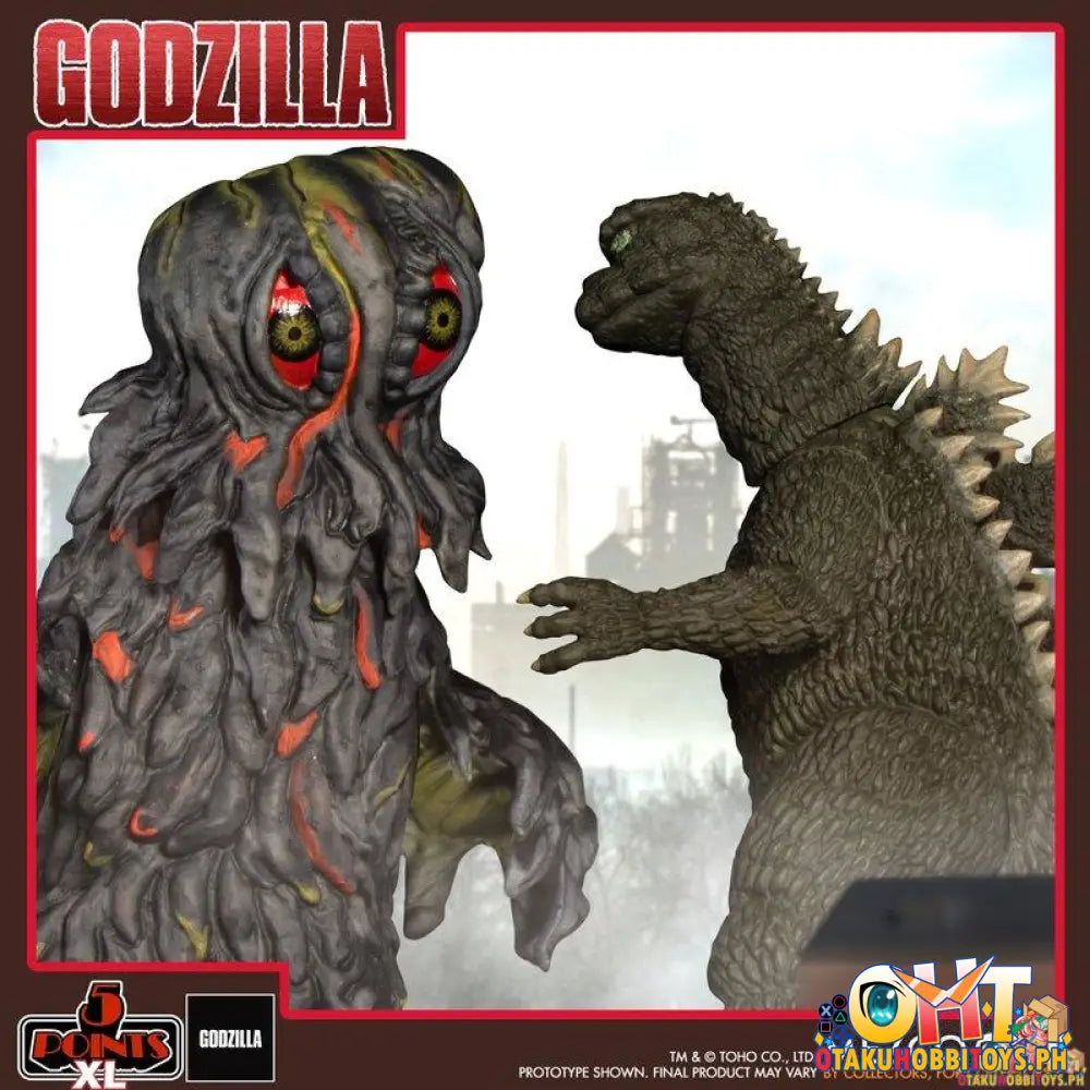 Mezco 5 Points Xl Godzilla Vs Hedorah (1971) Three Figure Boxed Set