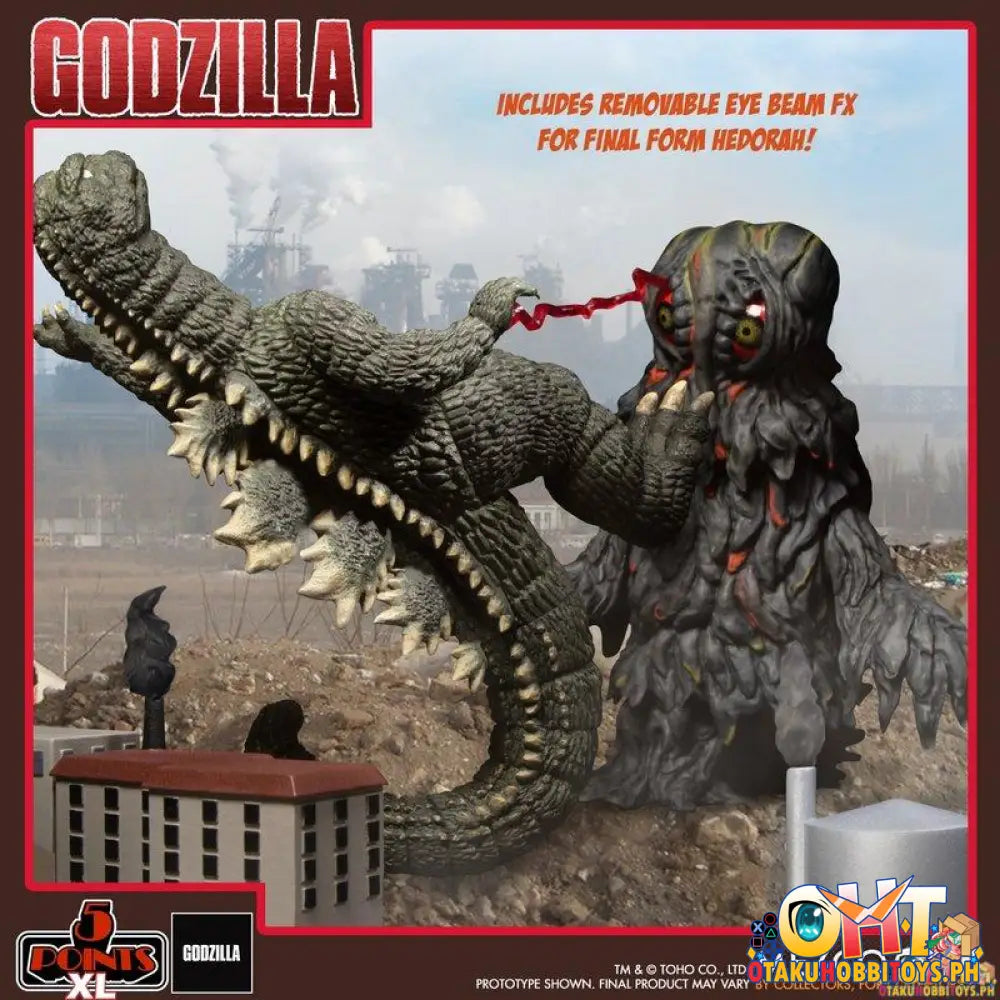 Mezco 5 Points Xl Godzilla Vs Hedorah (1971) Three Figure Boxed Set