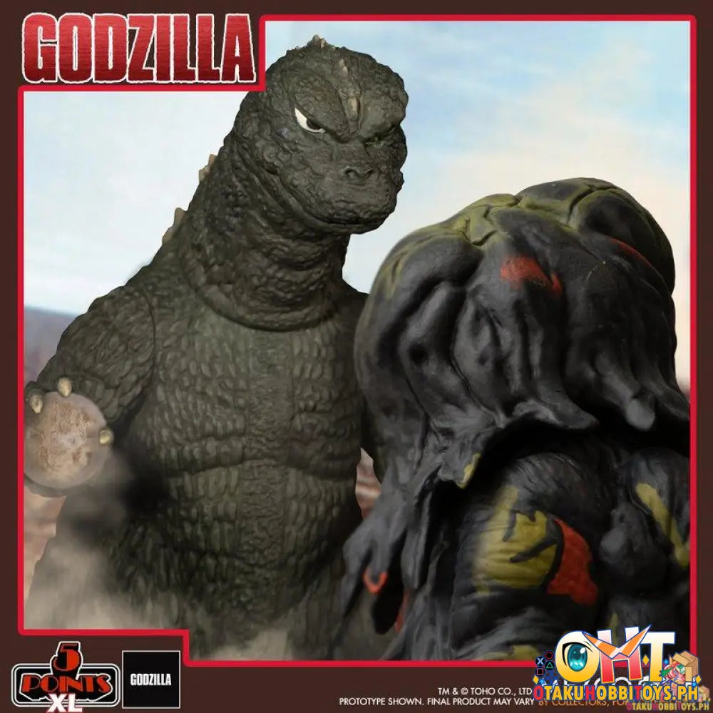 Mezco 5 Points Xl Godzilla Vs Hedorah (1971) Three Figure Boxed Set