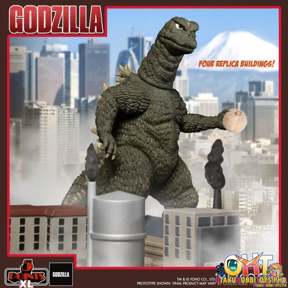 Mezco 5 Points Xl Godzilla Vs Hedorah (1971) Three Figure Boxed Set