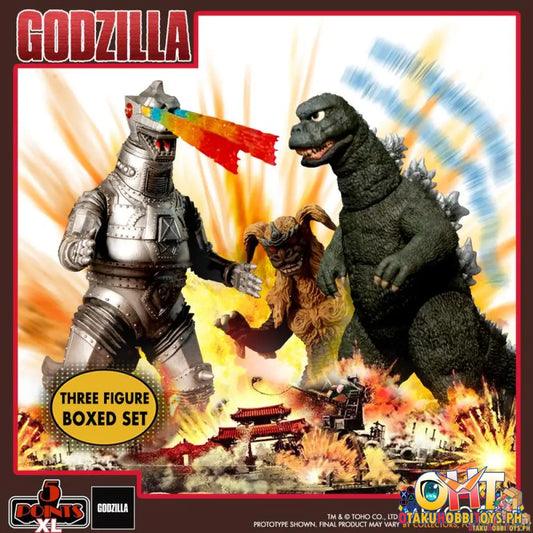 Mezco 5 Points Xl Godzilla Vs Mechagodzilla (1974) Three Figure Boxed Set