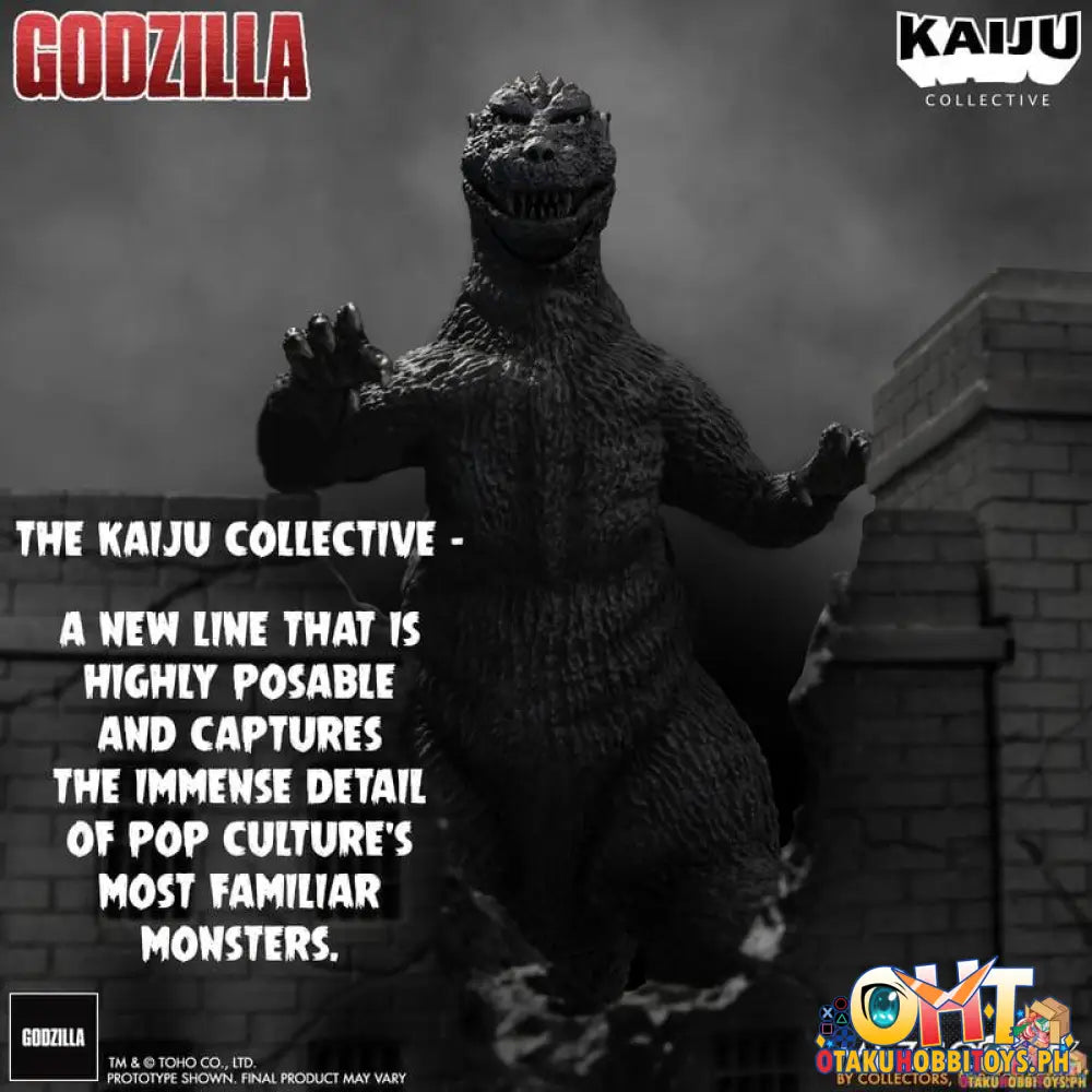 Mezco Kaiju Collective Godzilla (1954) - Black & White Edition