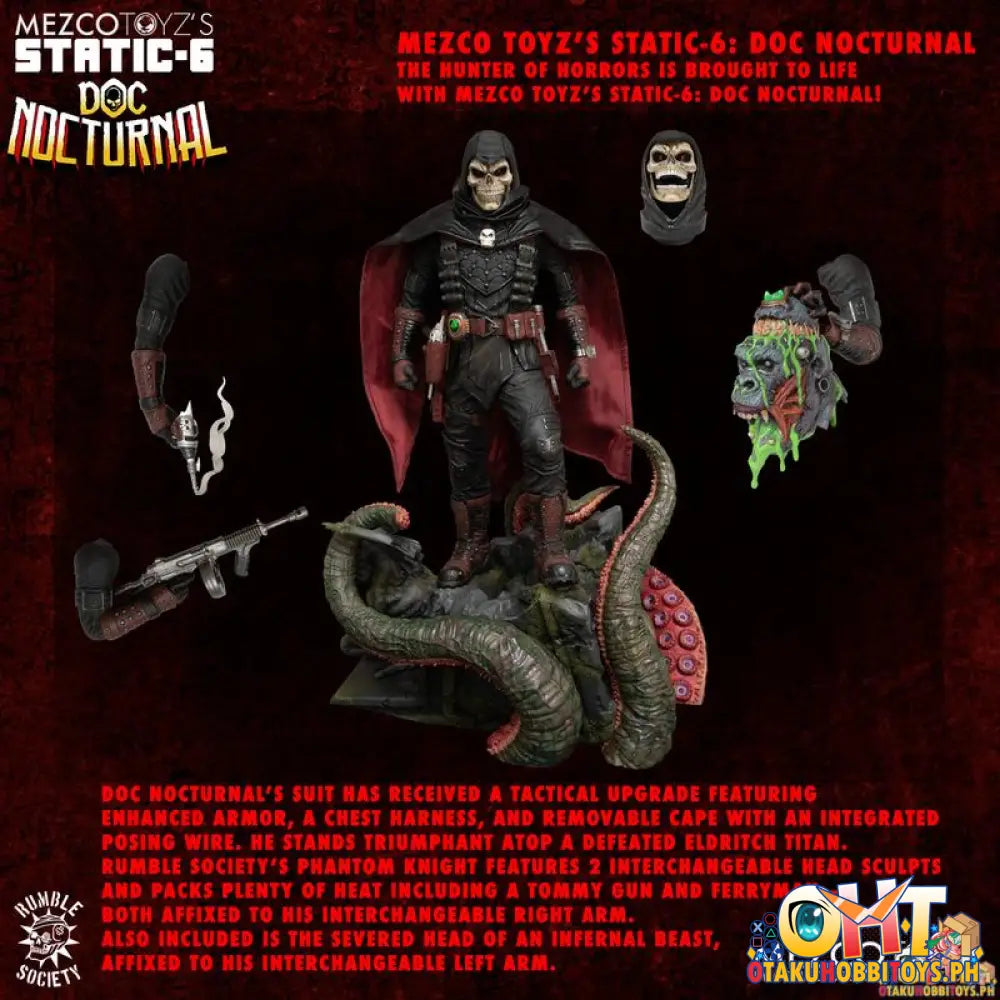 Mezco Static-6 Rumble Society - Doc Nocturnal