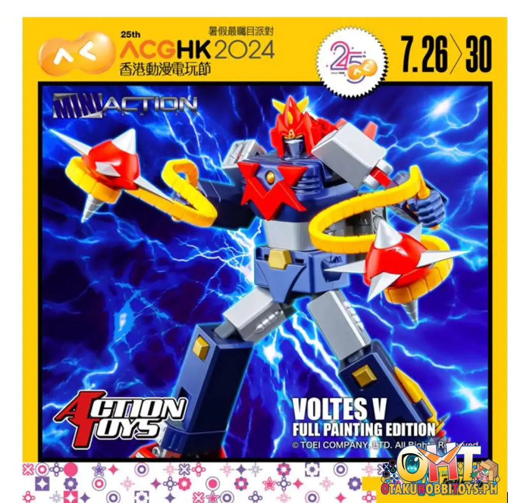 Mini Action Voltes V Full Painting Edition Acghk Exclusive Plastic Model Kit