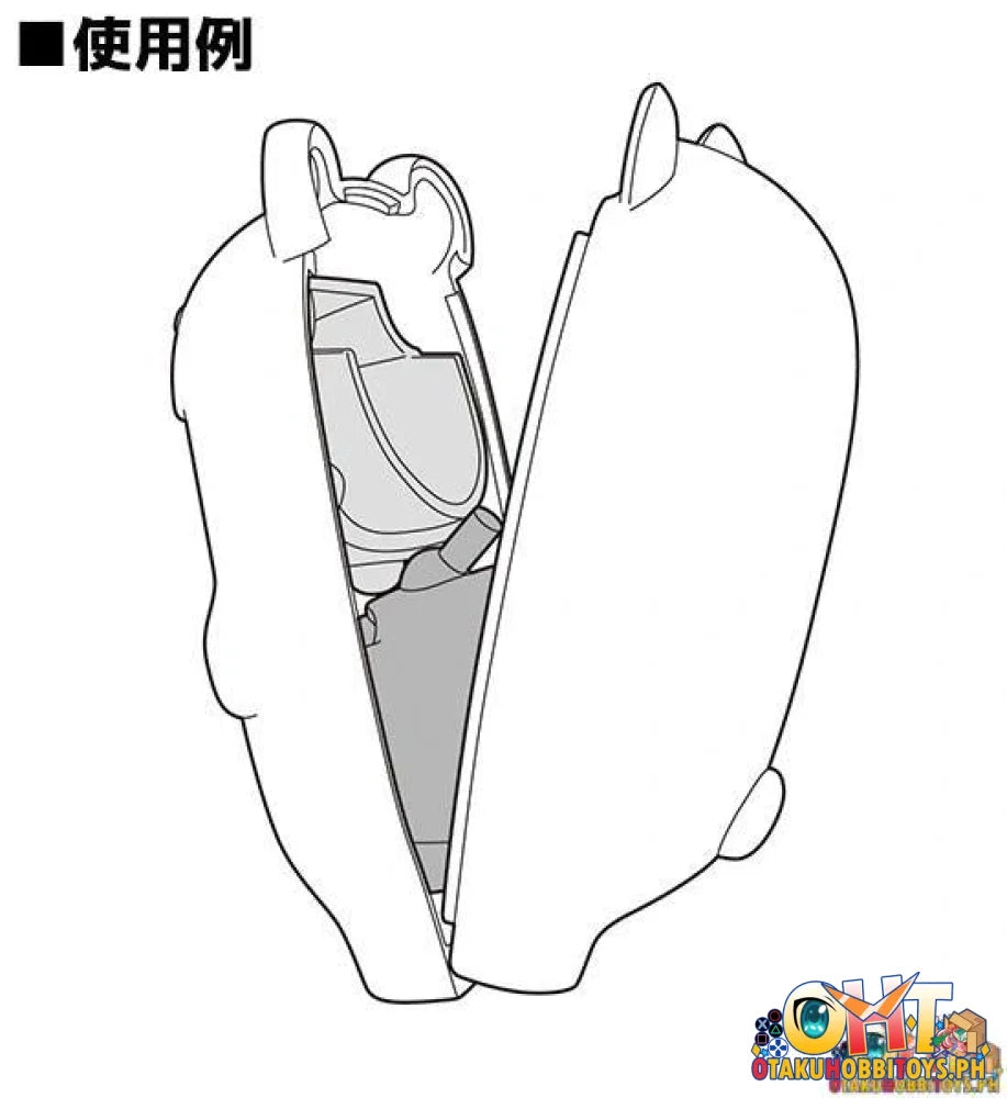 Nendoroid More Kigurumi Face Parts Case (Orca Whale)