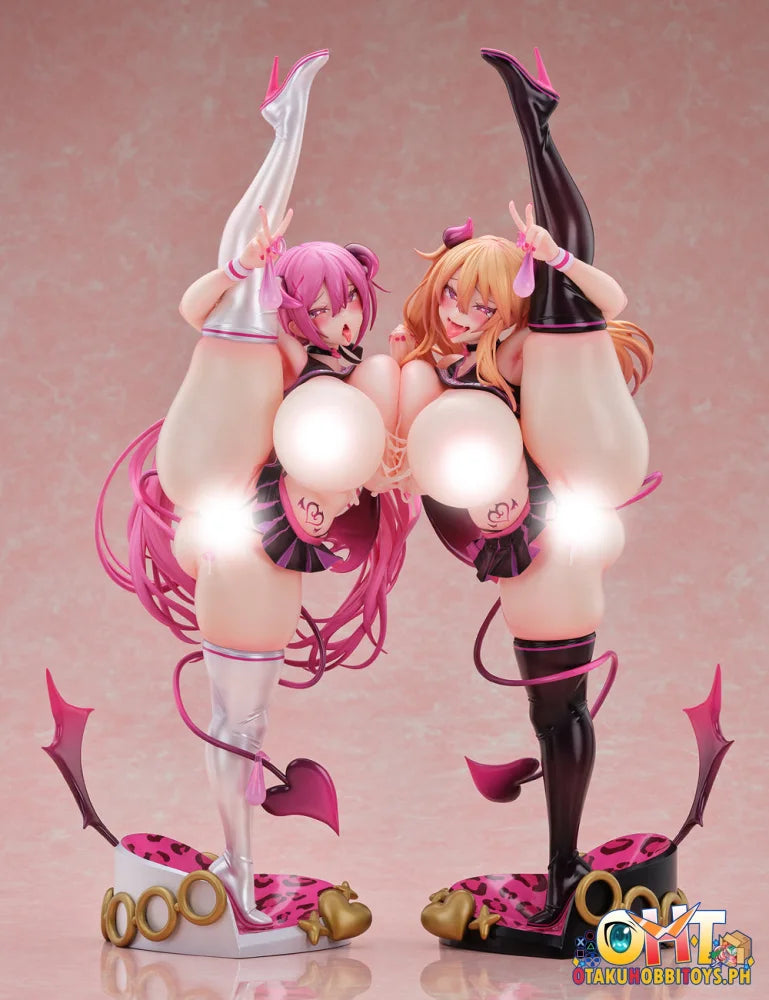 Nocturne Kaenuko Illustration 1/5 Miya-chan & Tsumiki-chan Succubus Cheerleader Costume Deluxe Ver. - Scale Figure