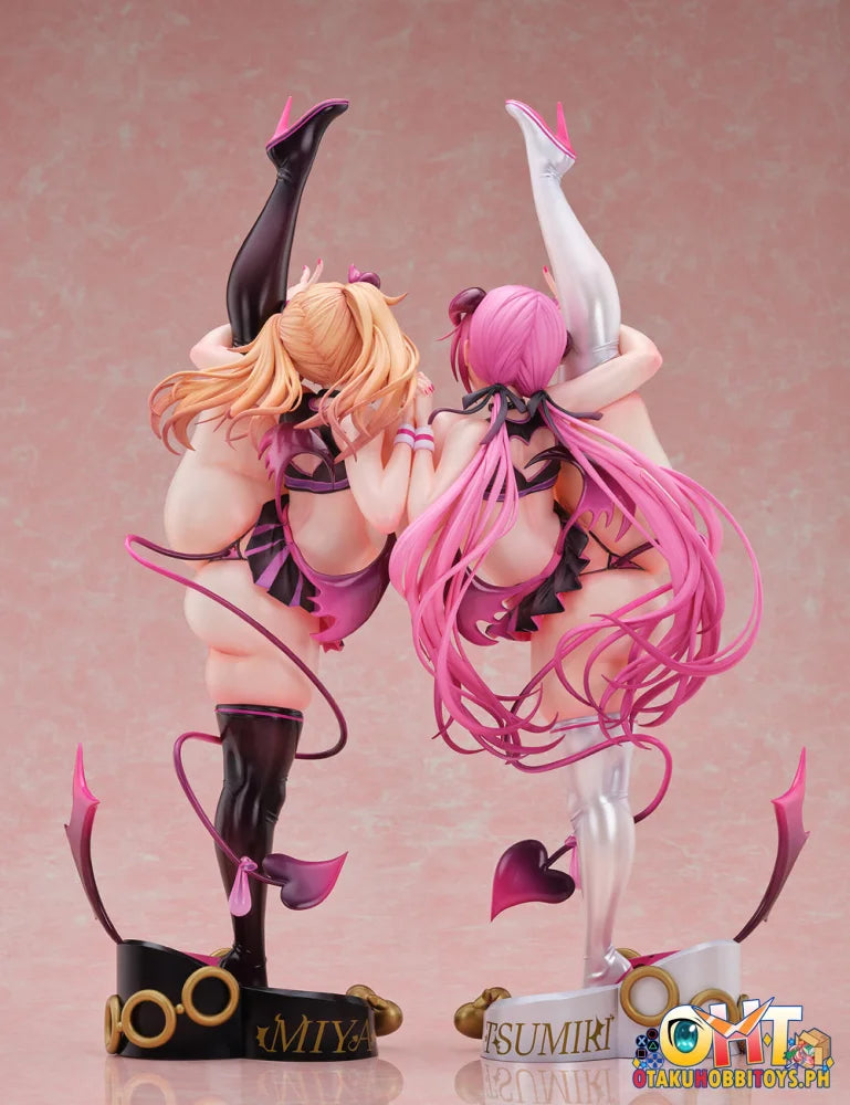 Nocturne Kaenuko Illustration 1/5 Miya-chan & Tsumiki-chan Succubus Cheerleader Costume Deluxe Ver. - Scale Figure