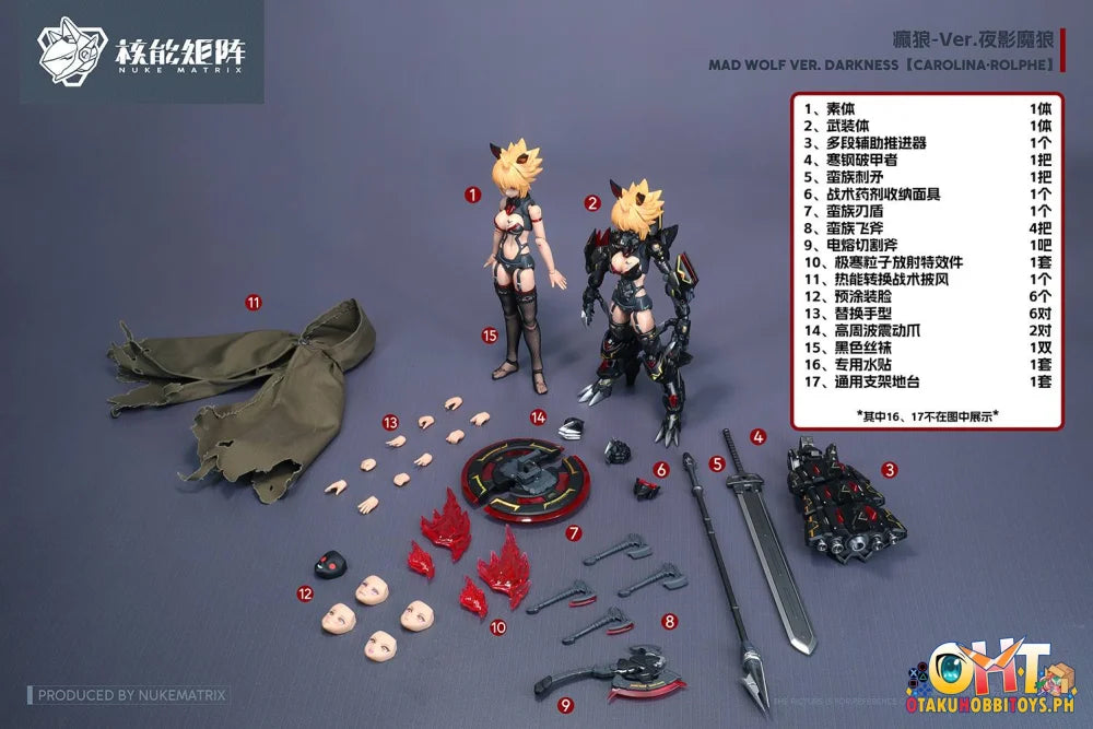 Nuke Matrix 1/12 Mad Wolf Ver. Darkness Carolina-rolphe Model Kit