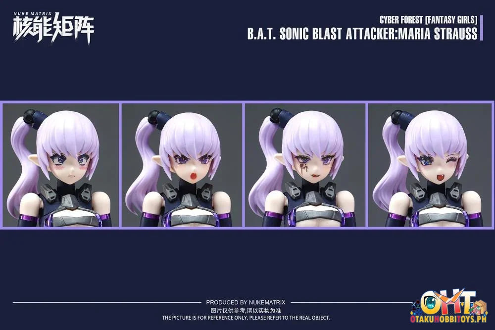Nuke Matrix 1/12 Scale Cyber Forest B.a.t. Sonic Blast Attacker Maria Strauss Model Kit Figure
