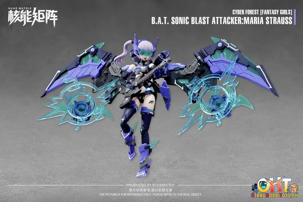 Nuke Matrix 1/12 Scale Cyber Forest B.a.t. Sonic Blast Attacker Maria Strauss Model Kit Figure