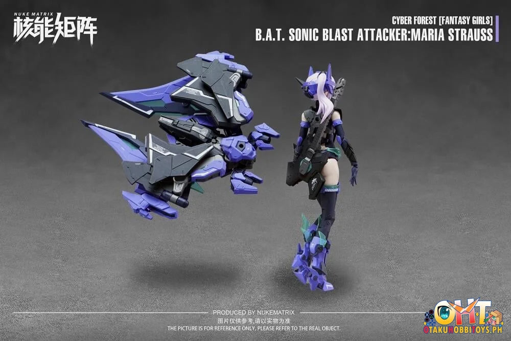 Nuke Matrix 1/12 Scale Cyber Forest B.a.t. Sonic Blast Attacker Maria Strauss Model Kit Figure