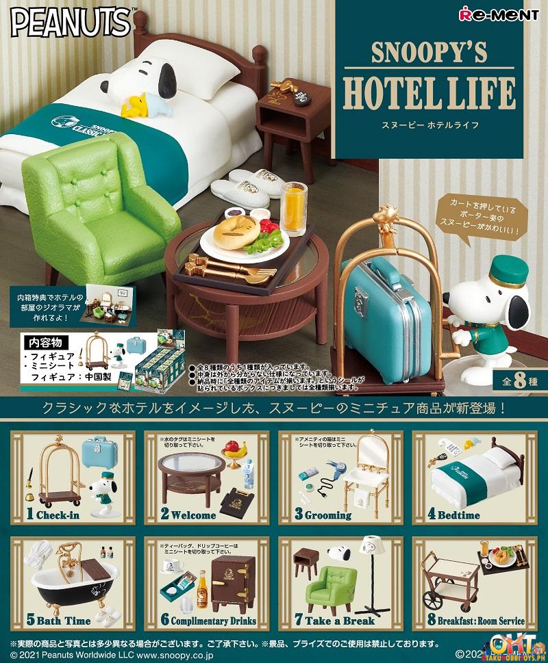 Re-Ment Snoopy's Hotel Life (Box of 8)