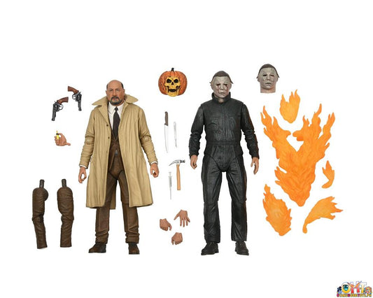 Neca Halloween 2 - 7" Scale Action Figure - Ultimate Michael Myers & Dr Loomis 2-pack