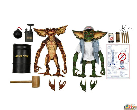 NECA Gremlins 2 - 7" Scale Action Figure - Ultimate Demolition Gremlin 2-Pack
