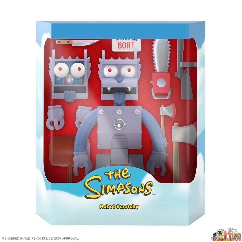 SUPER7 The Simpsons ULTIMATES! Wave 1 Robot Scratchy