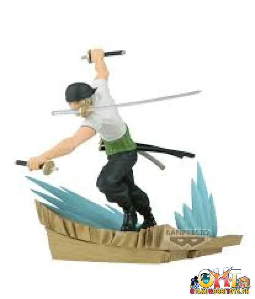 One Piece Senkozekkei Roronoa Zoro & Dracule.mihawk *Sold As Set* Prize Figure