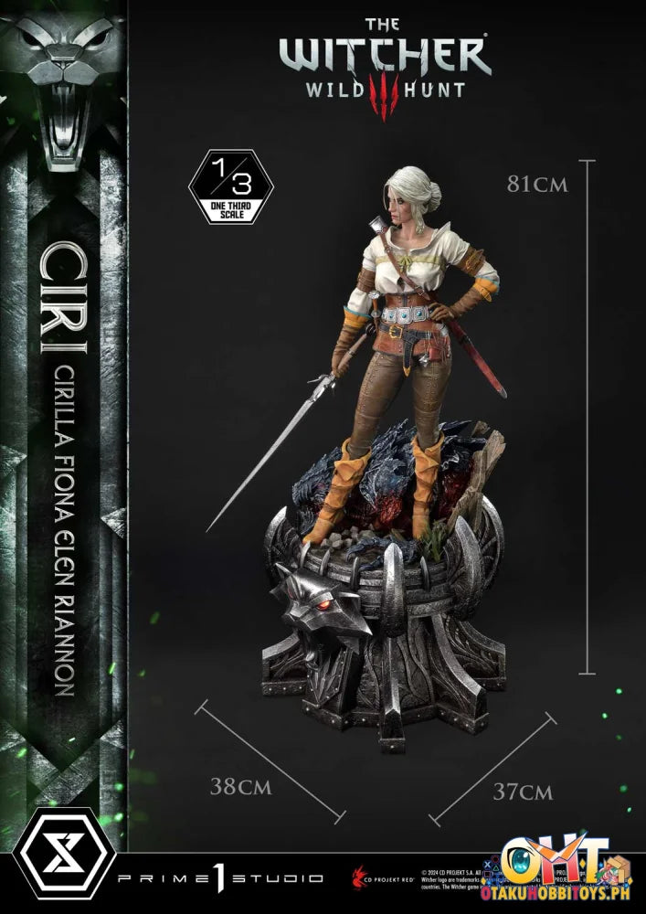 Prime 1 Studio 1/3 Museum Masterline The Witcher 3: Wild Hunt Ciri Fiona Elen Riannon W/ Bonus