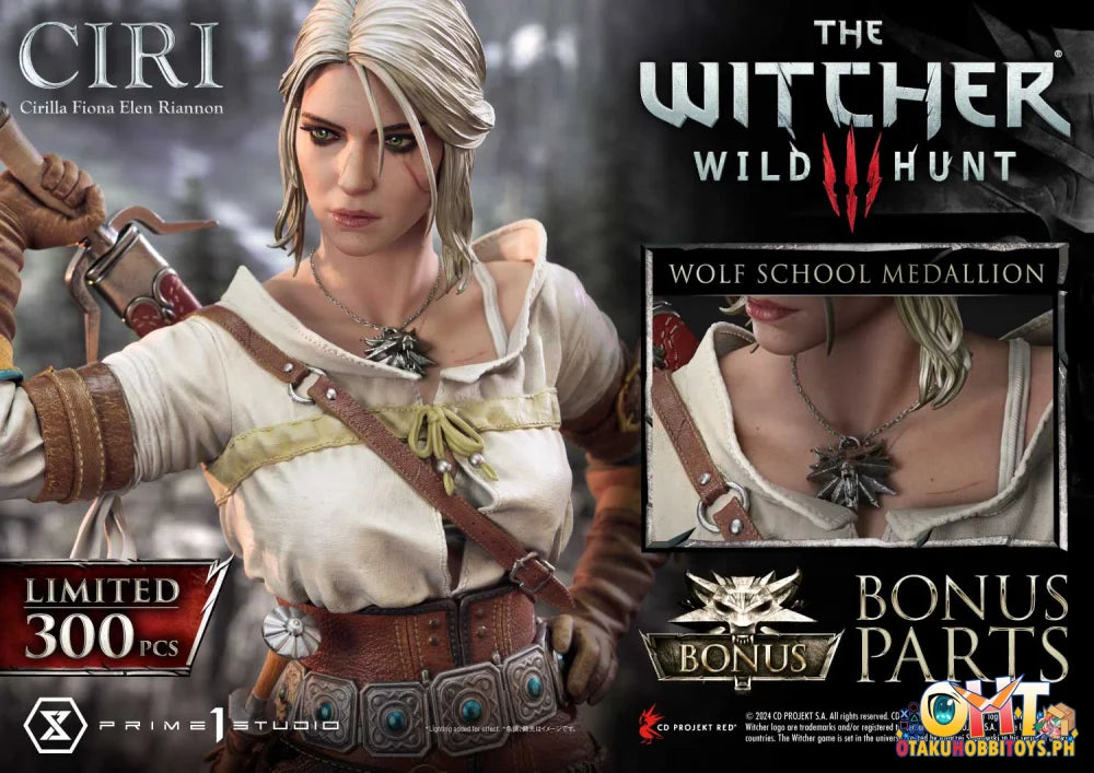 Prime 1 Studio 1/3 Museum Masterline The Witcher 3: Wild Hunt Ciri Fiona Elen Riannon W/ Bonus