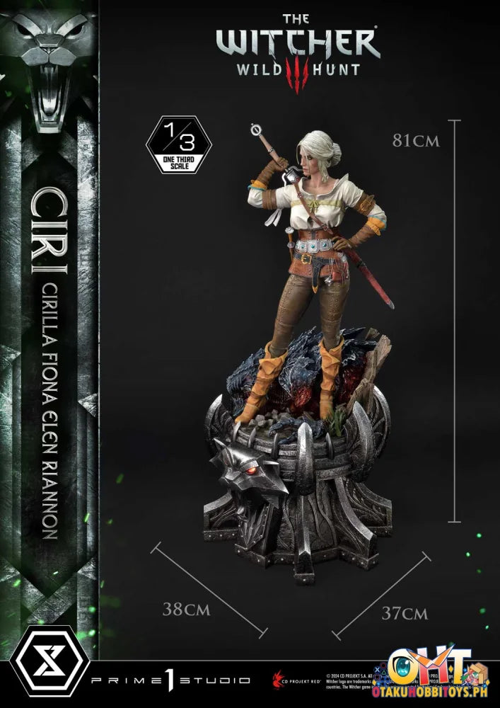 Prime 1 Studio 1/3 Museum Masterline The Witcher 3: Wild Hunt Ciri Fiona Elen Riannon W/ Bonus