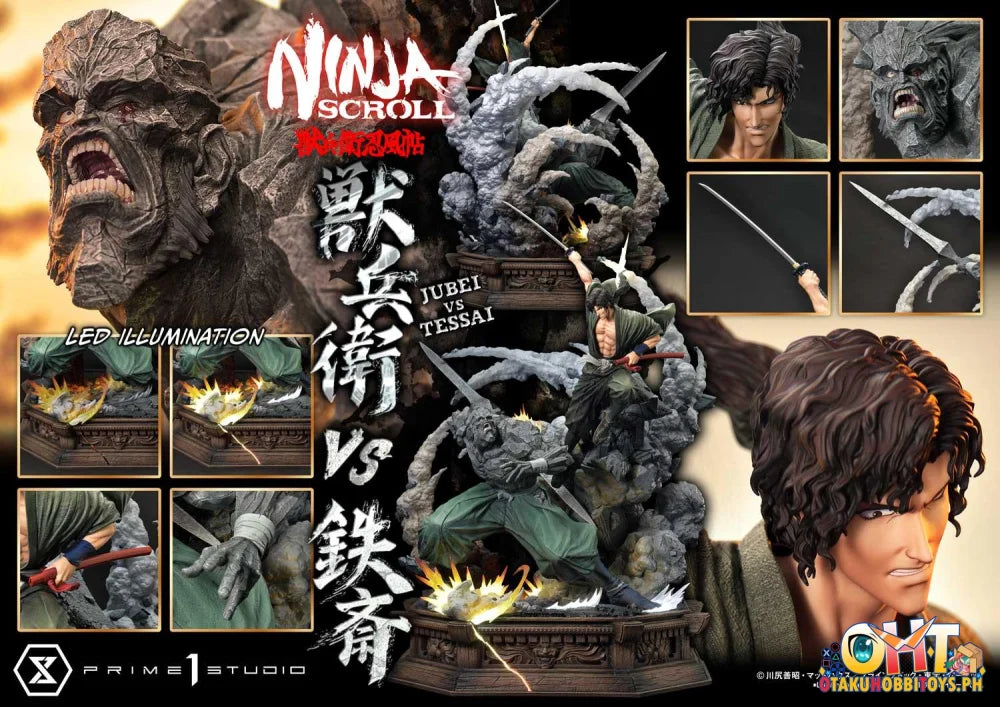 Prime 1 Studio 1/4 Ultimate Premium Masterline Ninja Scroll Jube Versus Tessai Scale Figure