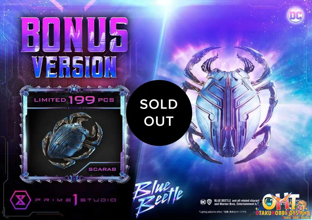 Prime 1 Studio Blue Beetle Museum Masterline 1/3 Deluxe Bonus Version Mmblb-01Dxs Scale Figure