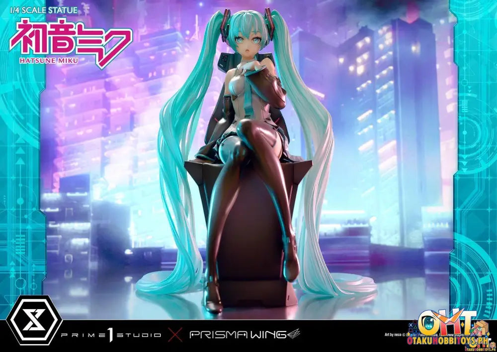 Prisma Wing Piapro Characters 1/4 Hatsune Miku ’Art By Neco’ Scale Statue Deluxe Bonus Version