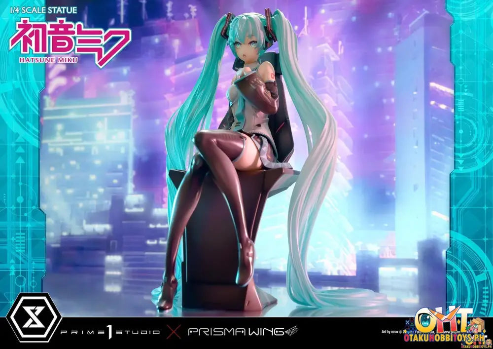 Prisma Wing Piapro Characters 1/4 Hatsune Miku ’Art By Neco’ Scale Statue Deluxe Bonus Version