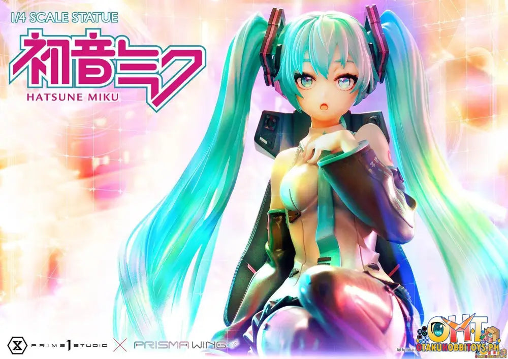 Prisma Wing Piapro Characters 1/4 Hatsune Miku ’Art By Neco’ Scale Statue Deluxe Bonus Version