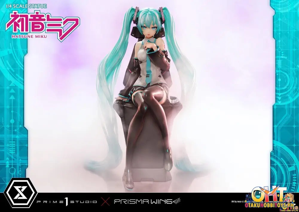 Prisma Wing Piapro Characters 1/4 Hatsune Miku ’Art By Neco’ Scale Statue Deluxe Bonus Version