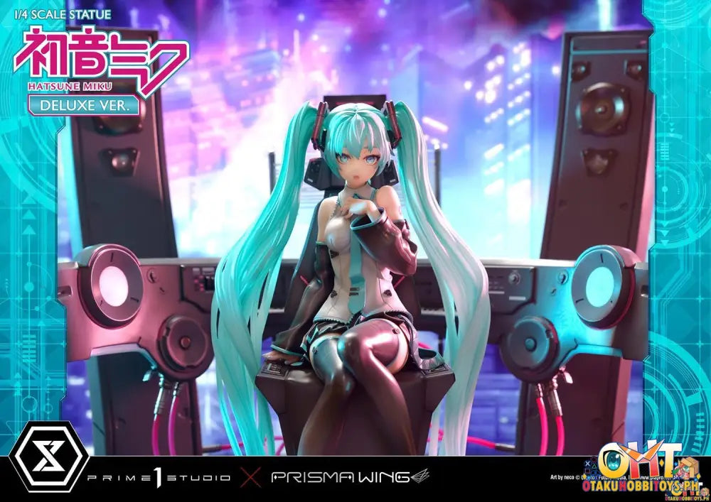 Prisma Wing Piapro Characters 1/4 Hatsune Miku ’Art By Neco’ Scale Statue Deluxe Bonus Version